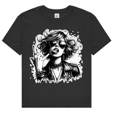 Damen T-Shirt Rock Woman