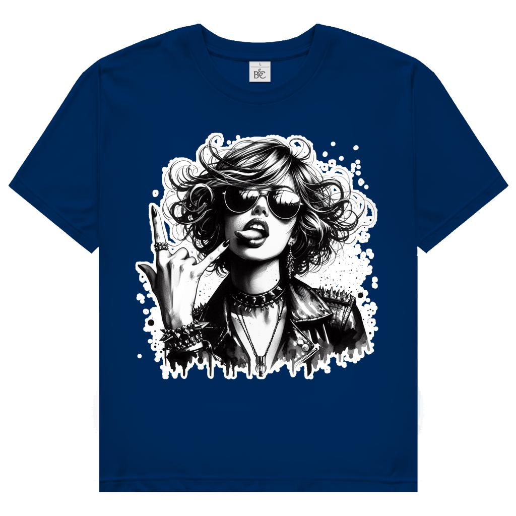 Damen T-Shirt Rock Woman