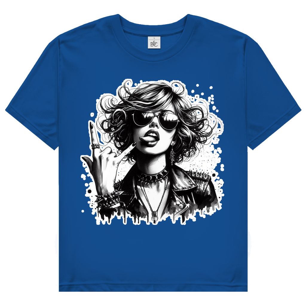 Damen T-Shirt Rock Woman