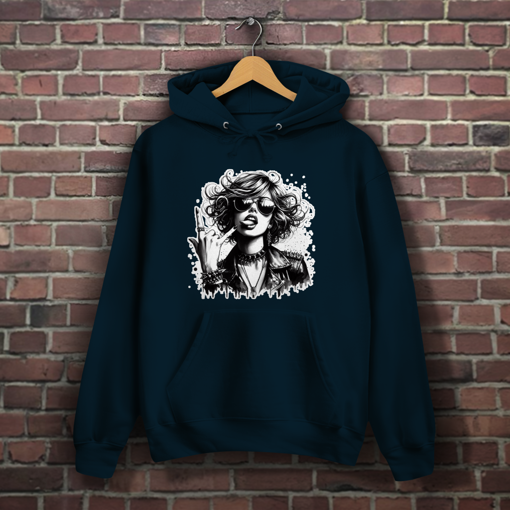 Damen Hoodie Rock Woman
