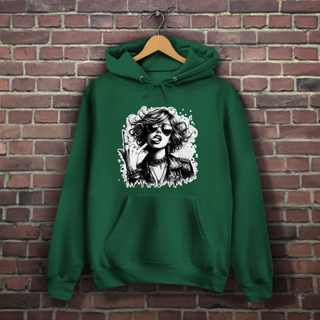 Damen Hoodie Rock Woman