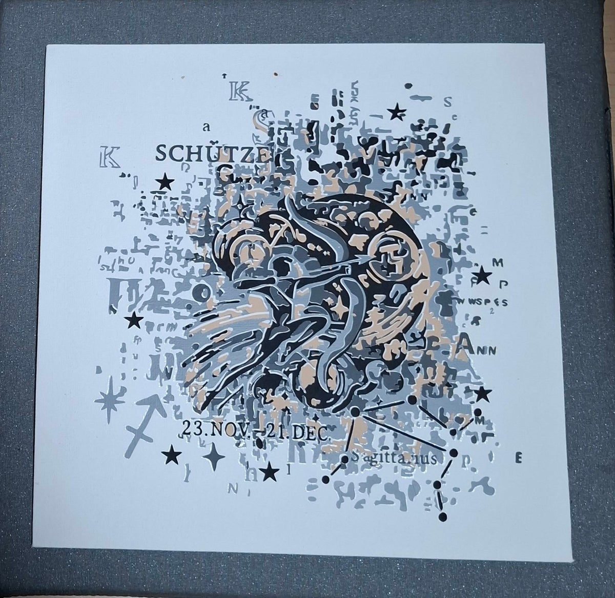 SCHÜTZE TRAUM STERNZEICHEN inkl Sonderversion fuer dunkle Stoffe Sternzeichen Traum
