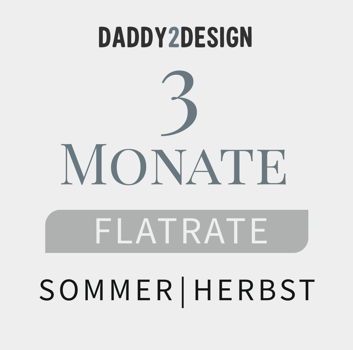 Flatrate 3 Monate Sommer Herbst MINIFLAT