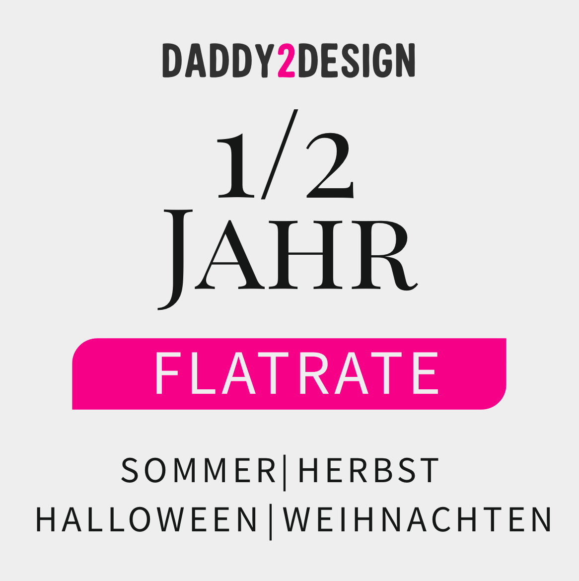 6 Monate Flatrate  HALBES JAHR KOMPLETT Sommer Herbst Halloween UND ADVENT