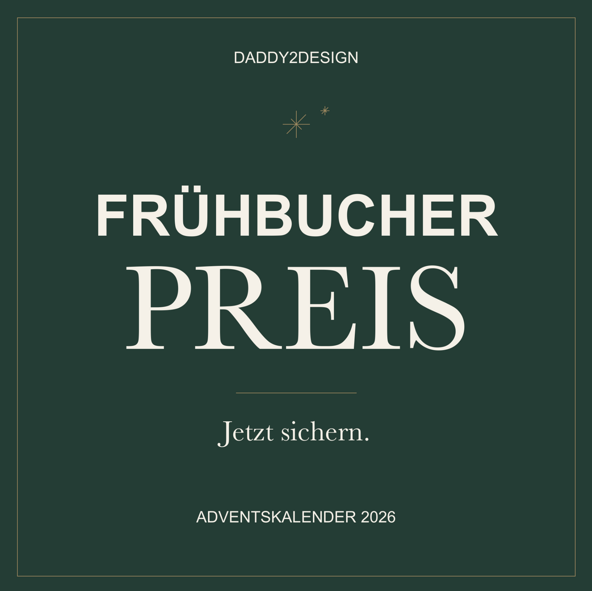 ADVENTSKALDER PLOTT 2026 Der große ADVENTSKALENDER 2026 von Daddy2Design