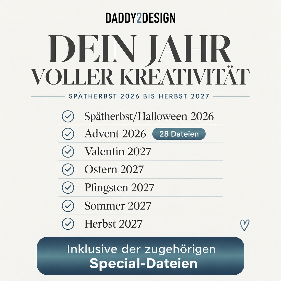 Jahresflatrate 1 Jahr ab SPÄTHERBST bis HERBST 2027 Flatrate