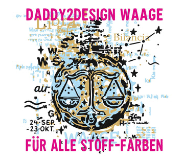 WAAGE TRAUM STERNZEICHEN inkl Sonderversion fuer dunkle Stoffe Sternzeichen Traum Waage
